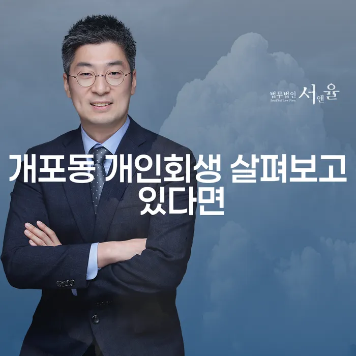 개포동 개인회생 살펴보고 있다면