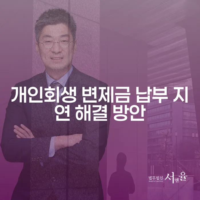 개인회생 변제금 납부 지연, 어떻게 해결할 수 있을까요?