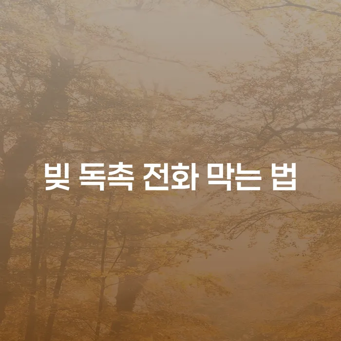 빚 독촉 전화 막는 법: 어떻게 대처하면 좋을까요?