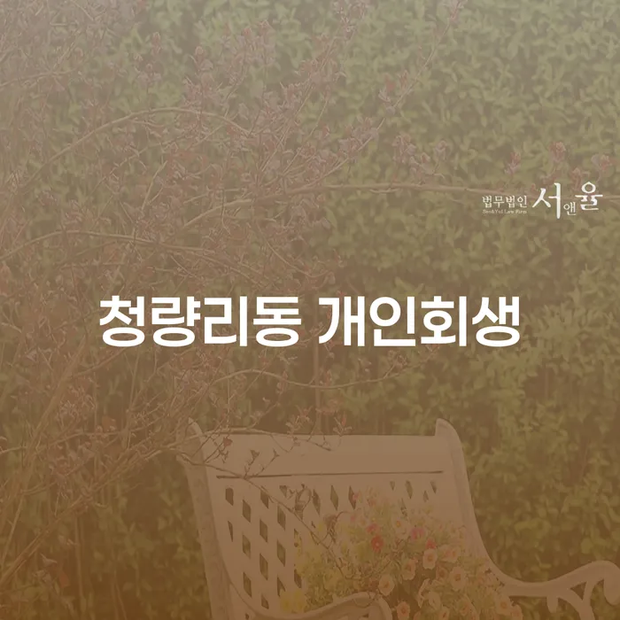 청량리동에서 개인회생을 고려해 보셨나요?